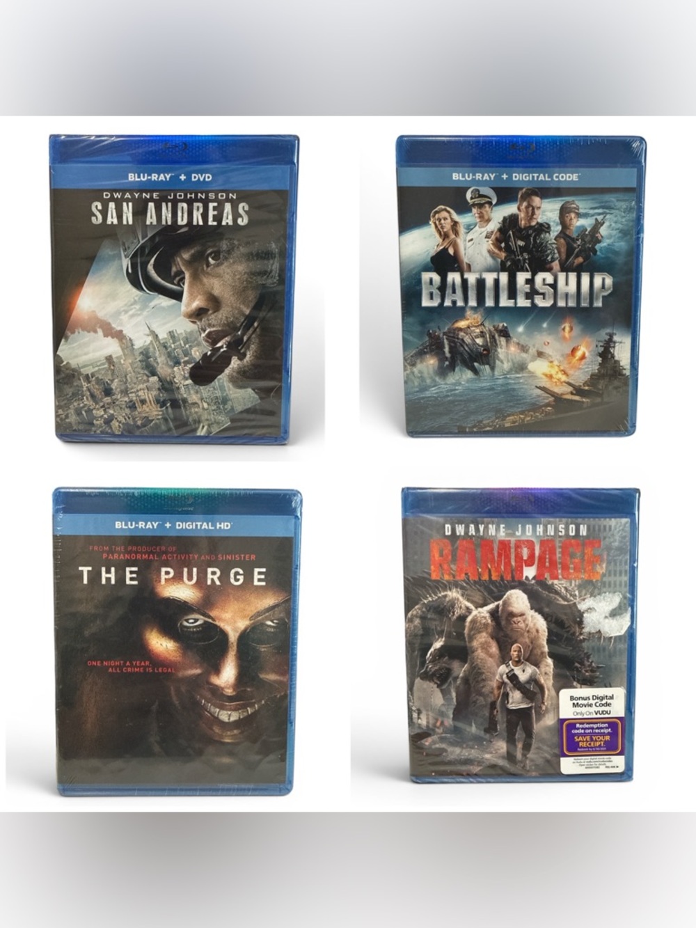 Blu-Ray Movie Collection 4 Original Movies Brand New Sealed